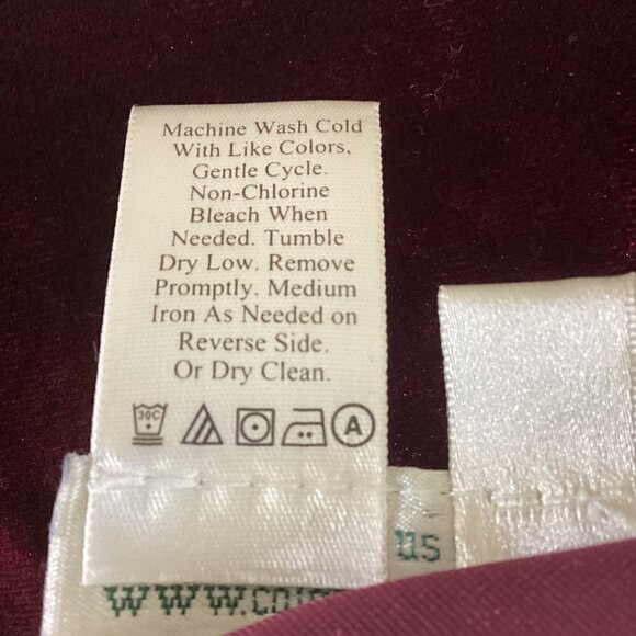 Coldwater Creek Tank Top/Cami/Shell Burgundy Red Stretch Velvet XS #264D - Picture 8 of 8